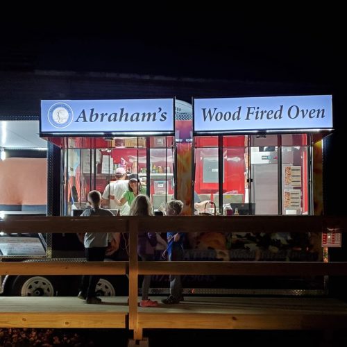 Night time Pizza truck